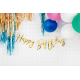 Banner Happy Birthday -  Auriu - PartyDeco 